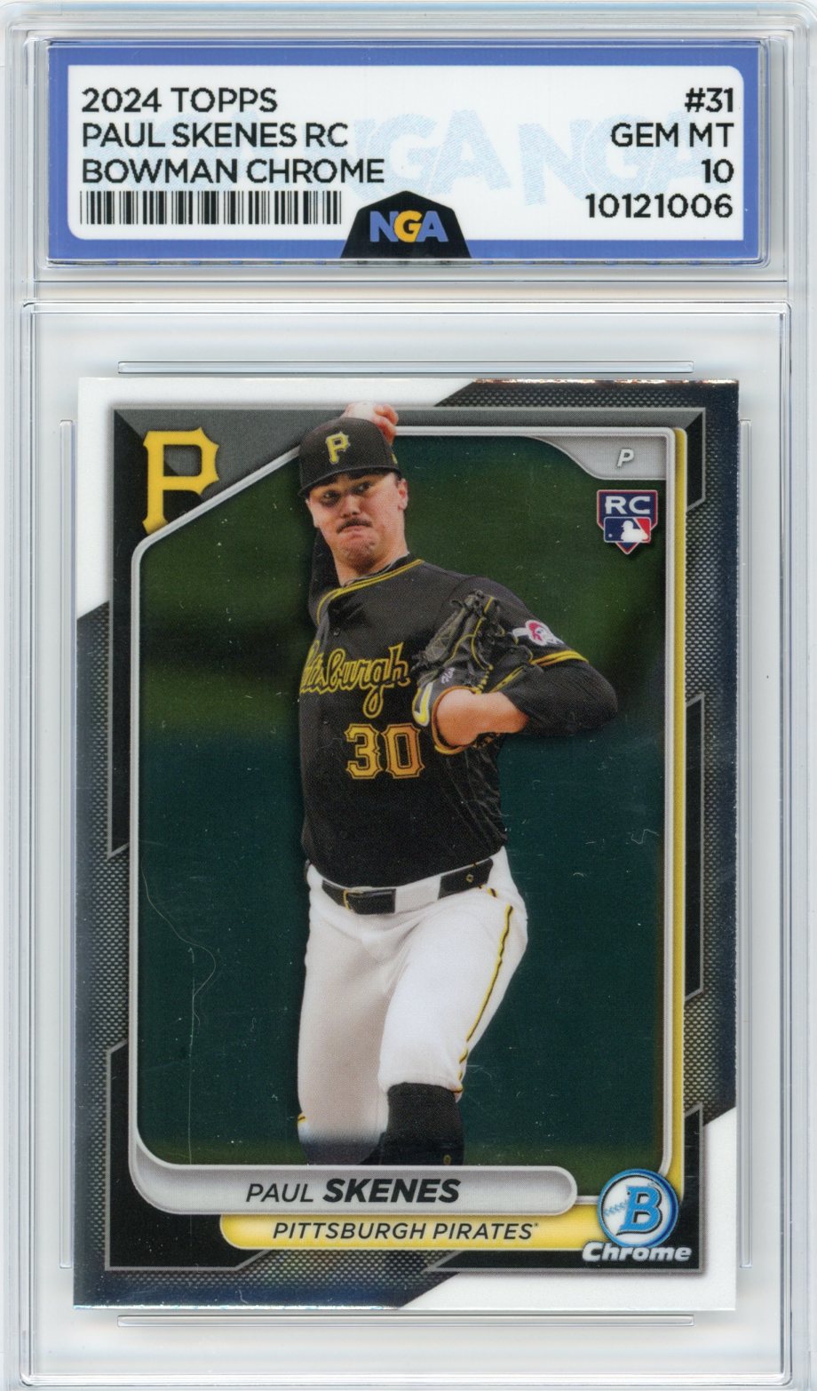 2024 Bowman Chrome #31 Paul Skenes NGA 10