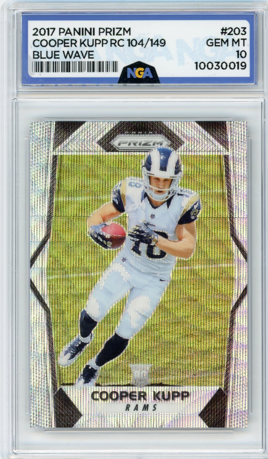 2017 Panini Prizm #203 Cooper Kupp Prizm NGA 10