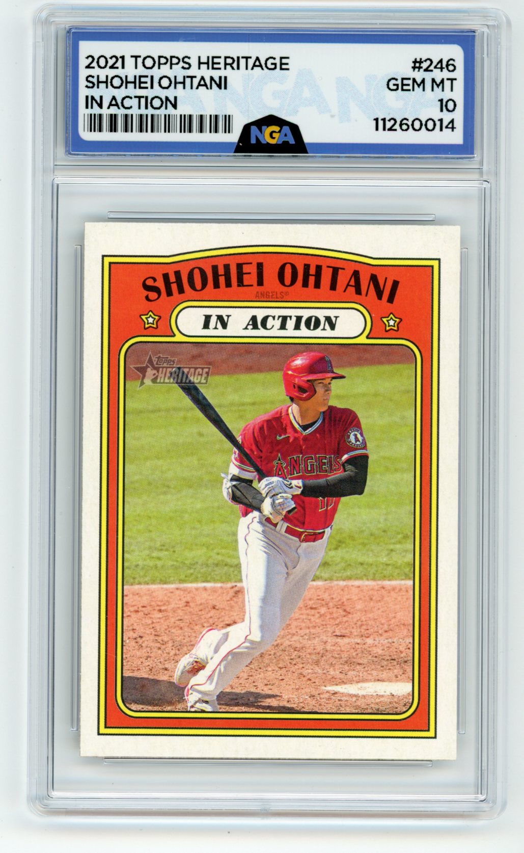 2021 Topps Heritage #246 Shohei Ohtani NGA 10